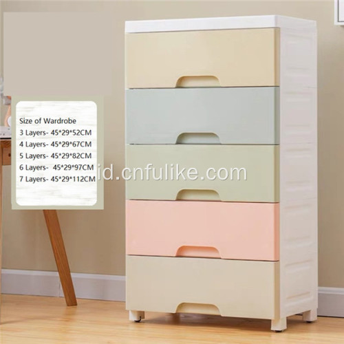 PP Material Drawer Fulike Cabinet Waterproof Wardrobe